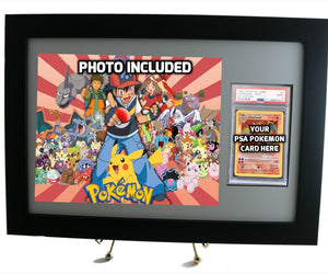 PSA Pokemon Card Frame (INCLUDES PHOTO) - Graded And Framed