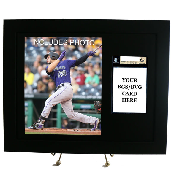 Sports Card Frame for YOUR BGS Graded Nolan Arenado Card (INCLUDES PHOTO) - Graded And Framed