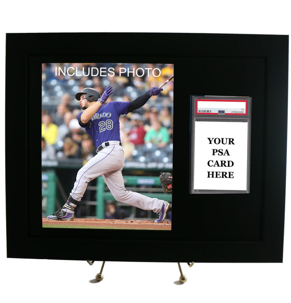 Sports Card Frame for YOUR PSA Graded Nolan Arenado Card (INCLUDES PHOTO) - Graded And Framed