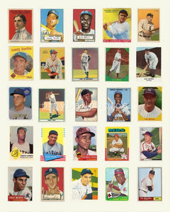 Vintage Baseball Card 8x10 Print