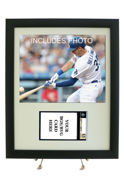 Sports Card Frame for YOUR Cody Bellinger Horizontal BGS Graded Card (INCLUDES PHOTO) - Graded And Framed