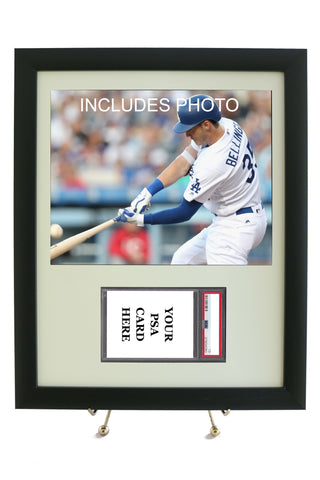 Sports Card Frame for YOUR Cody Bellinger Horizontal PSA Graded Card (INCLUDES PHOTO) - Graded And Framed