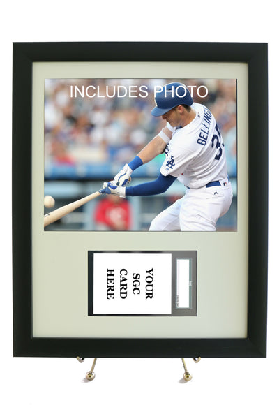 Sports Card Frame for YOUR Cody Bellinger Horizontal SGC Graded Card (INCLUDES PHOTO) - Graded And Framed