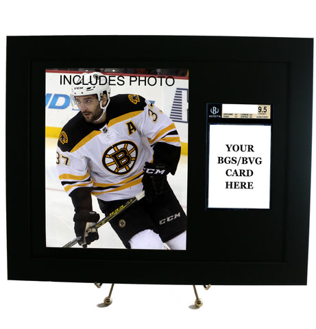 Sports Card Frame for YOUR BGS Patrice Bergeron Card (INCLUDES PHOTO) - Graded And Framed