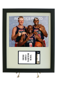 Sports Card Frame for YOUR BGS (Beckett) Michael Jordan Card (INCLUDES PHOTO) - Graded And Framed