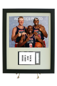 Sports Card Frame for YOUR SGC Michael Jordan Card (INCLUDES PHOTO) - Graded And Framed
