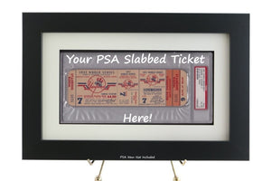 Framed Display for a PSA Slabbed Sports Ticket - Graded And Framed