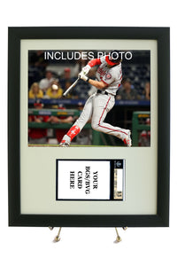 Graded Sports Card Frame for YOUR Bryce Harper Horizontal BGS Card (INCLUDES PHOTO) - Graded And Framed