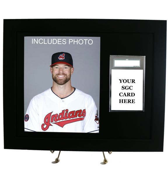 Sports Card Frame for YOUR SGC Graded Corey Kluber Card (INCLUDES PHOTO) - Graded And Framed