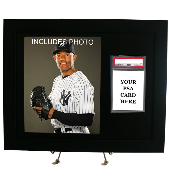 Sports Card Frame for YOUR PSA Graded Mariano Rivera Card (INCLUDES PHOTO) - Graded And Framed