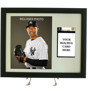 Sports Card Frame for YOUR BGS Mariano Rivera Card (INCLUDES PHOTO) - Graded And Framed