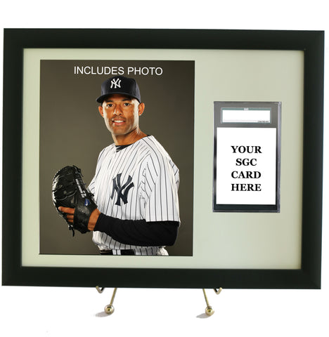 Sports Card Frame for YOUR SGC Mariano Rivera Card (INCLUDES PHOTO) - Graded And Framed