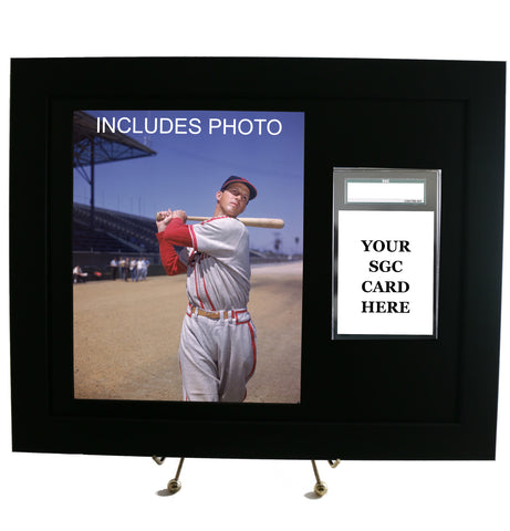 Sports Card Frame for YOUR Graded SGC Stan Musial Card (INCLUDES PHOTO) - Graded And Framed