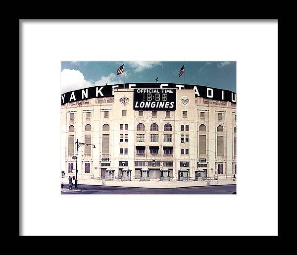 Old Yankees Stadium Print-Matted & Framed