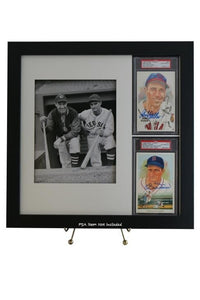 PSA/DNA Perez-Steele (2) Postcard Framed Display with 8x10 Photo Opening (Combo) - Graded And Framed