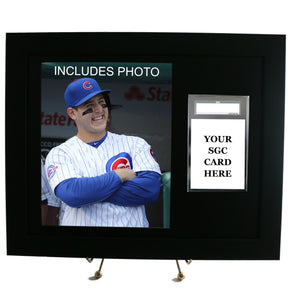 Graded Sports Card Frame for YOUR SGC Anthony Rizzo Card (INCLUDES PHOTO) - Graded And Framed