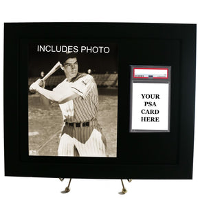 Sports Card Frame for YOUR Joe DiMaggio PSA Graded Card (INCLUDES PHOTO) - Graded And Framed