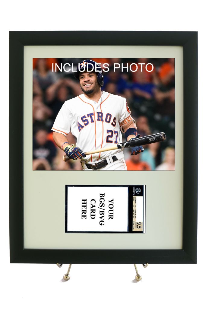 Sports Card Frame for YOUR Jose Altuve Graded BGS (Beckett) Card (INCLUDES PHOTO) - Graded And Framed