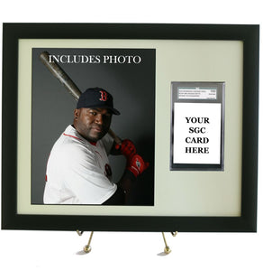 Sports Card Frame for YOUR SGC David Ortiz Graded Card (Includes Photo) - Graded And Framed