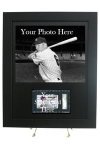 Sports Card Frame for YOUR SGC Graded Horizontal Card with an 8 x 10 Horizontal Photo Opening - Graded And Framed