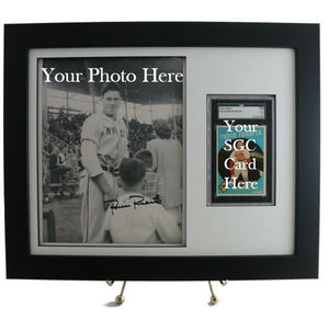 Sports Card Frame for YOUR SGC Graded Card with an 8 x 10 Photo Opening - Graded And Framed