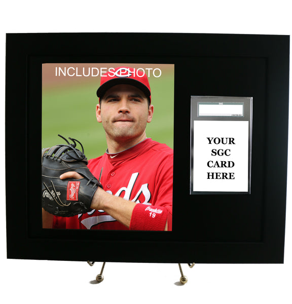 Graded Sports Card Frame for YOUR SGC Joey Votto Card (INCLUDES PHOTO) - Graded And Framed