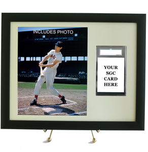 Sports Card Frame for YOUR SGC Ted Williams Graded Card (INCLUDES PHOTO) - Graded And Framed