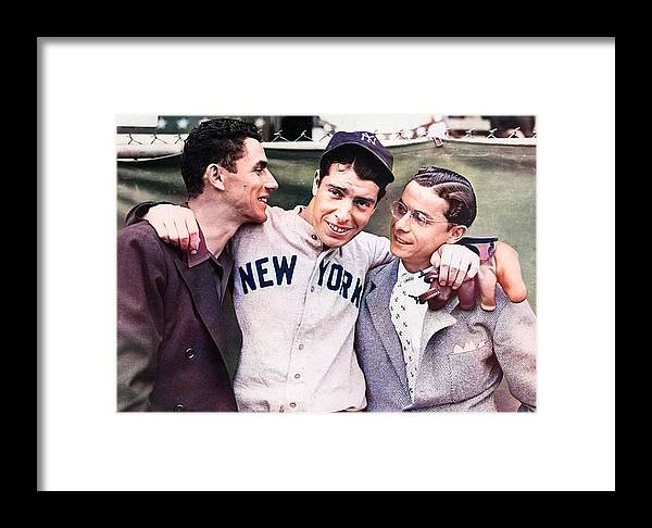 Frame & Matted 8x10 Print-DiMaggio Brothers (11x14 Frame)